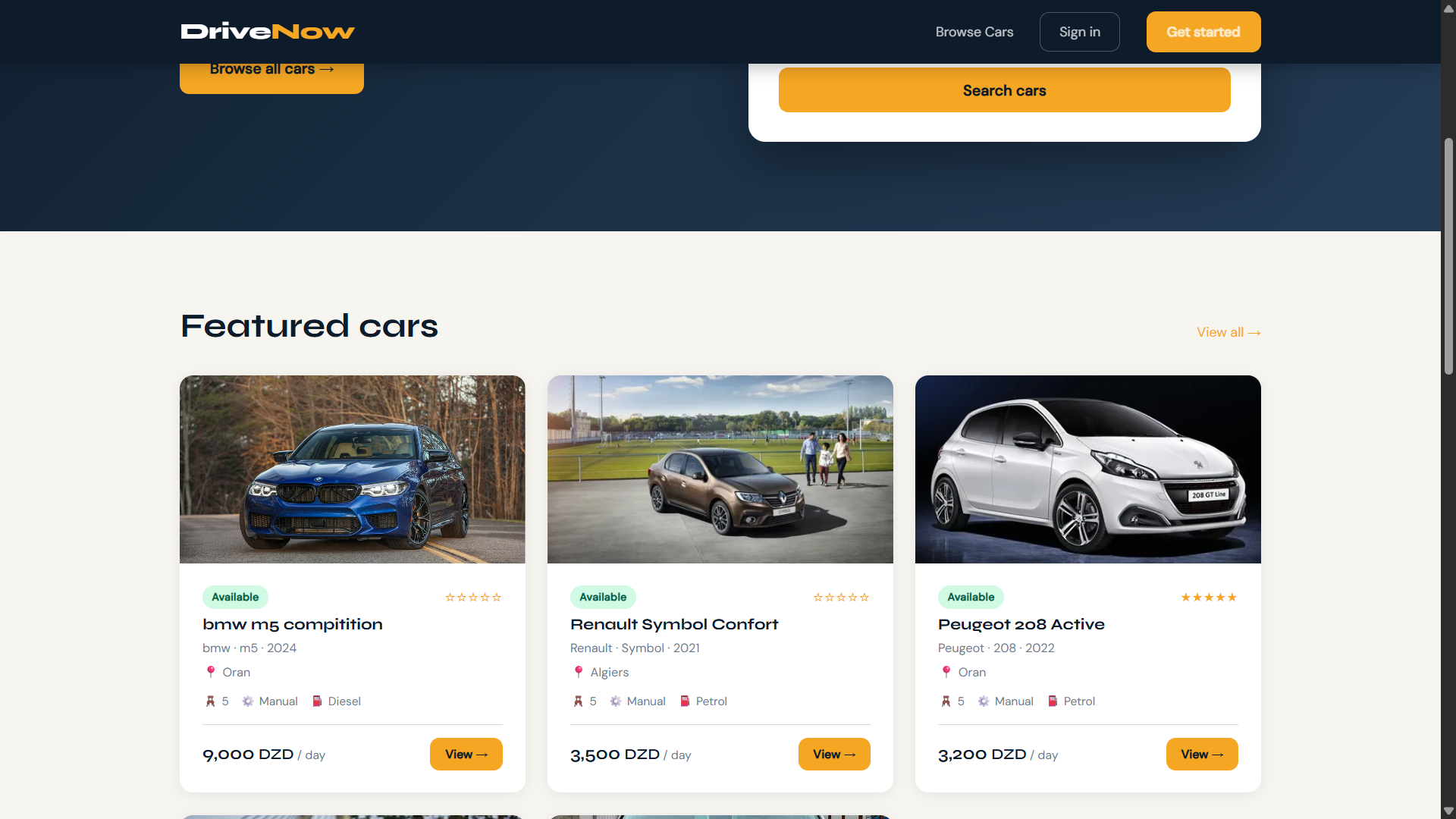 Drive now screenshot