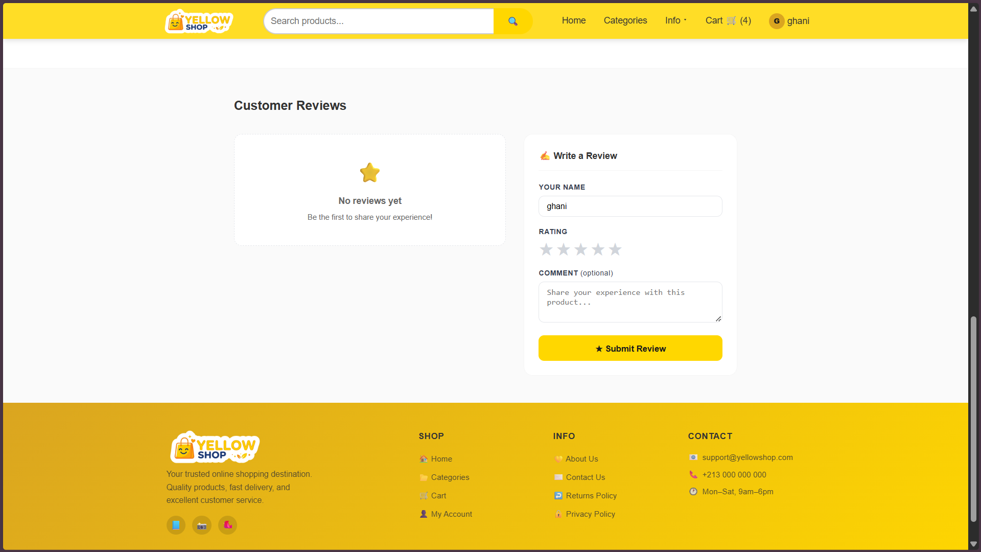 YELLOW SHOP screenshot